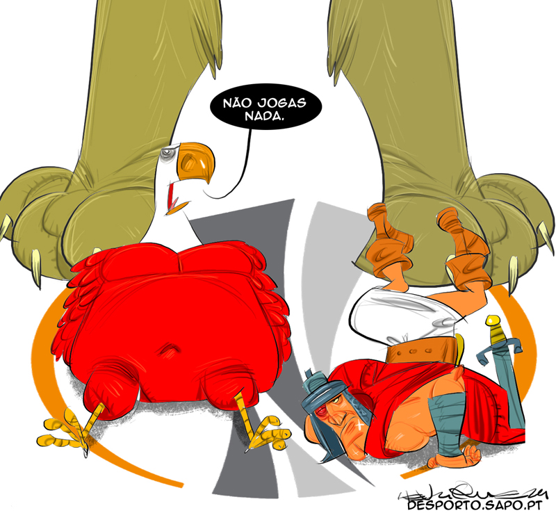 Um mata, outro depenica e outro é esfolado