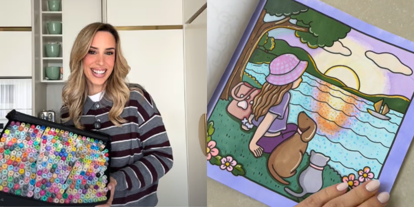 10 livros e canetas para aderir à tendência do TikTok que já conquistou Helena Coelho. Sim, colorir
