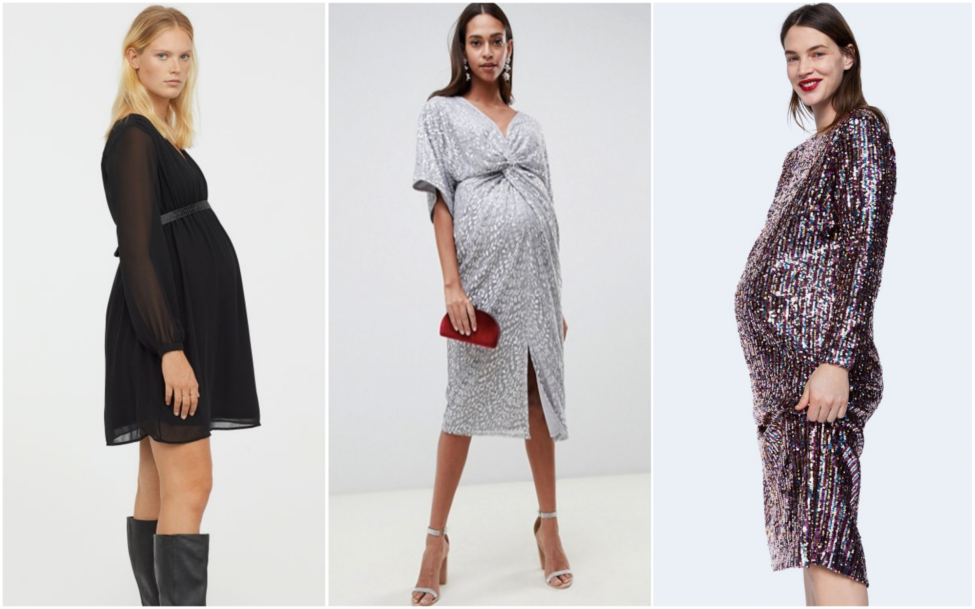 20 vestidos de festa para grávidas cheia de pinta