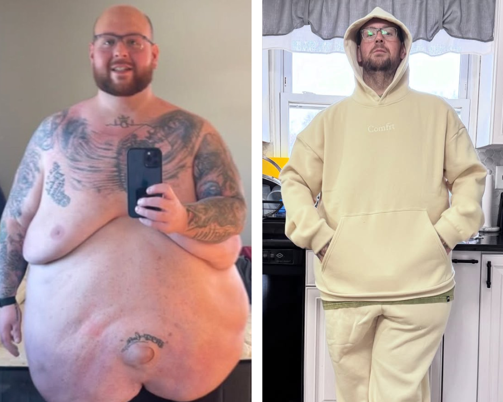 Homem pesava quase 300 quilos e decidiu mudar de vida. Já perdeu mais de 150