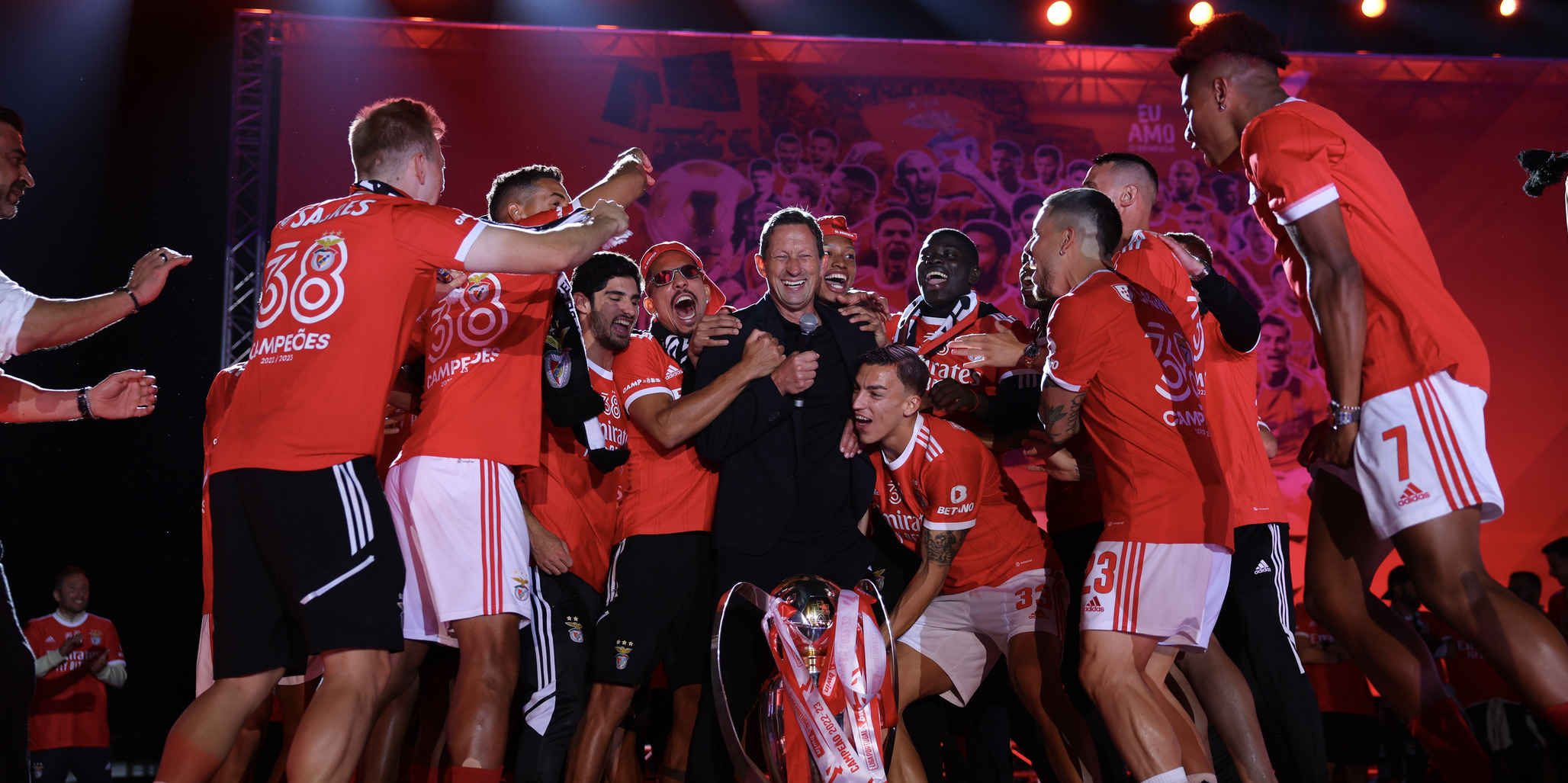 Benfica campeão 2022/23: A festa no Marquês de Pombal