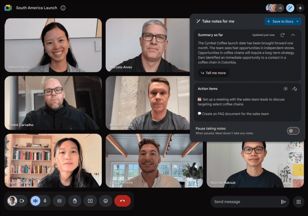 Novidades com IA generativa a caminho do Google Meet, Docs e Gmail para aumentar a produtividade