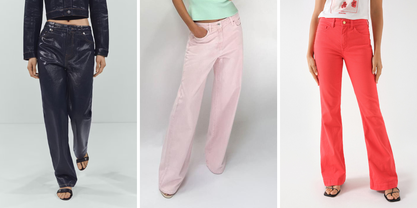 Com estilos ou lavagens diferentes. 12 pares de calças de ganga (desde 17,99€) para arrasar em festas e jantares