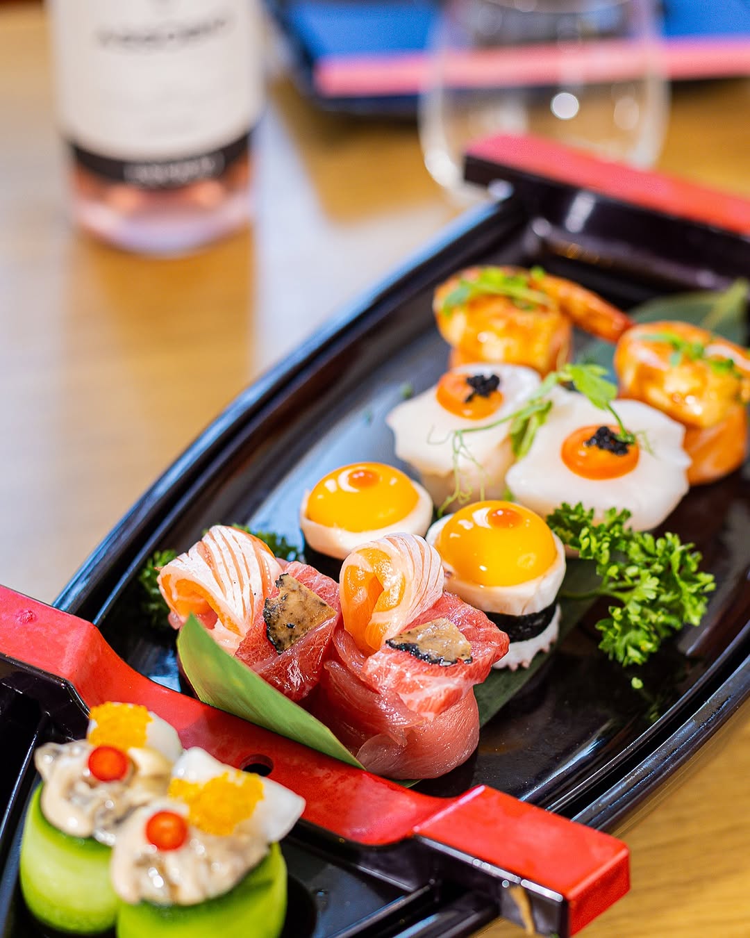 Este restaurante de sushi criou um menu em que cada peça conjuga na perfeição com champanhe