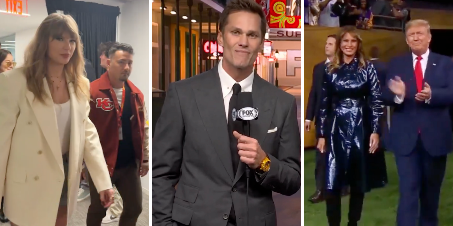 Do relógio de 685 mil euros de Tom Brady ao sobretudo de Melania, veja o que os famosos vestiram para a Super Bowl