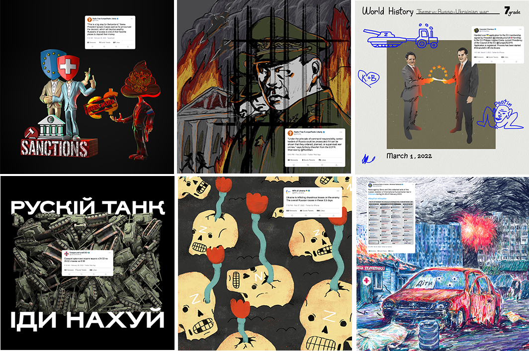 Ucrânia já garantiu mais de 500 mil dólares com a venda de arte digital baseada na invasão russa