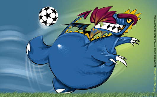 Com uma perna às costas