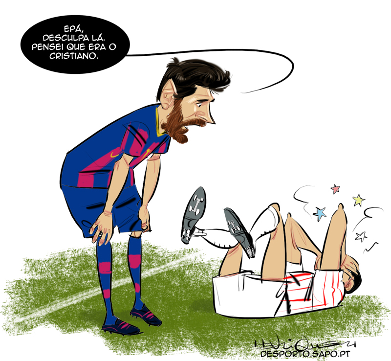 A confusão de Messi