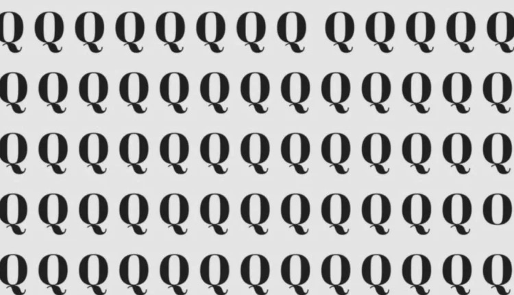 Consegue encontrar a letra “O” no meio de tantos “Q” em 4 segundos? Se sim, é um excelente observador