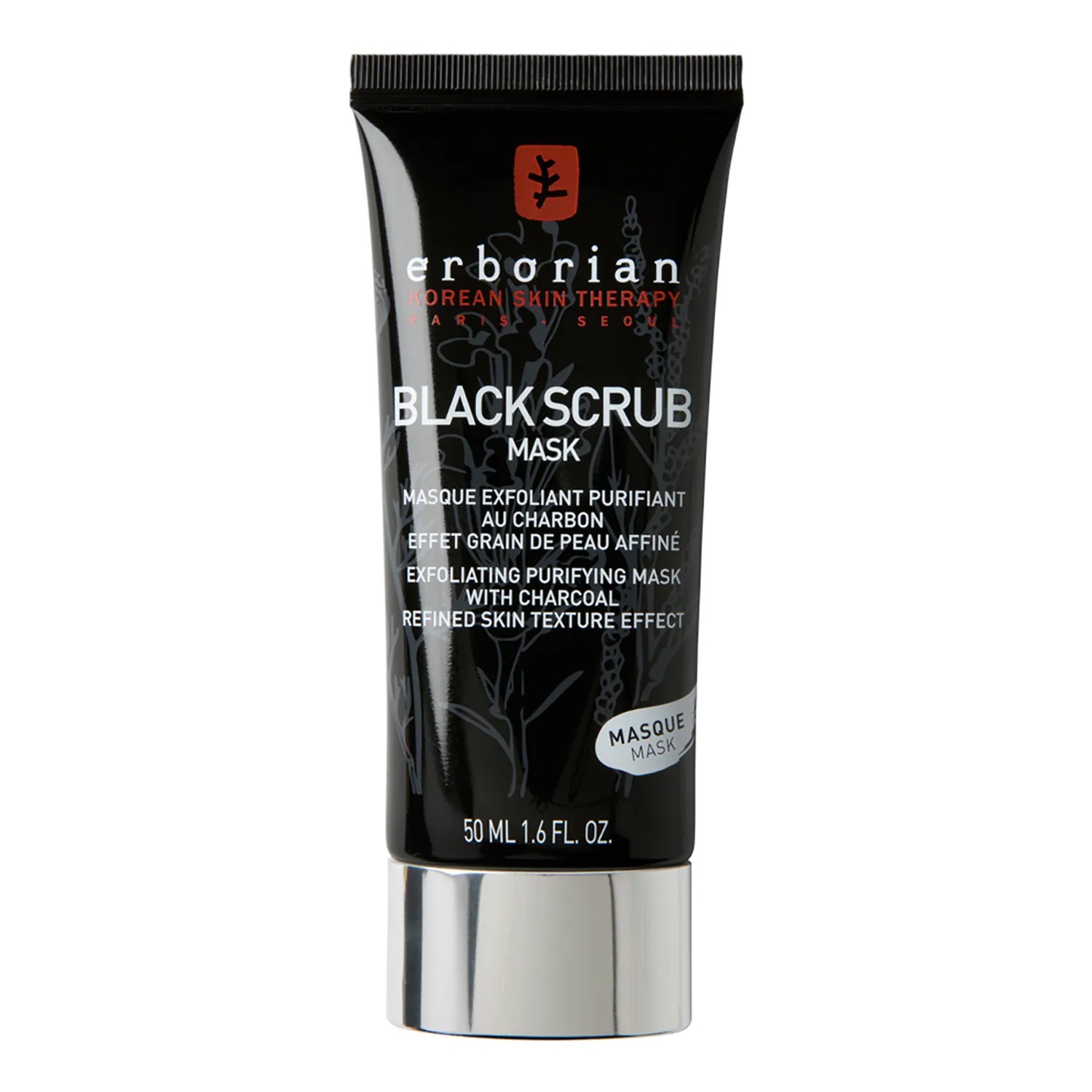 Erborian, Black Scrub Mask Máscara Facial Esfoliante e Purificante – Douglas
