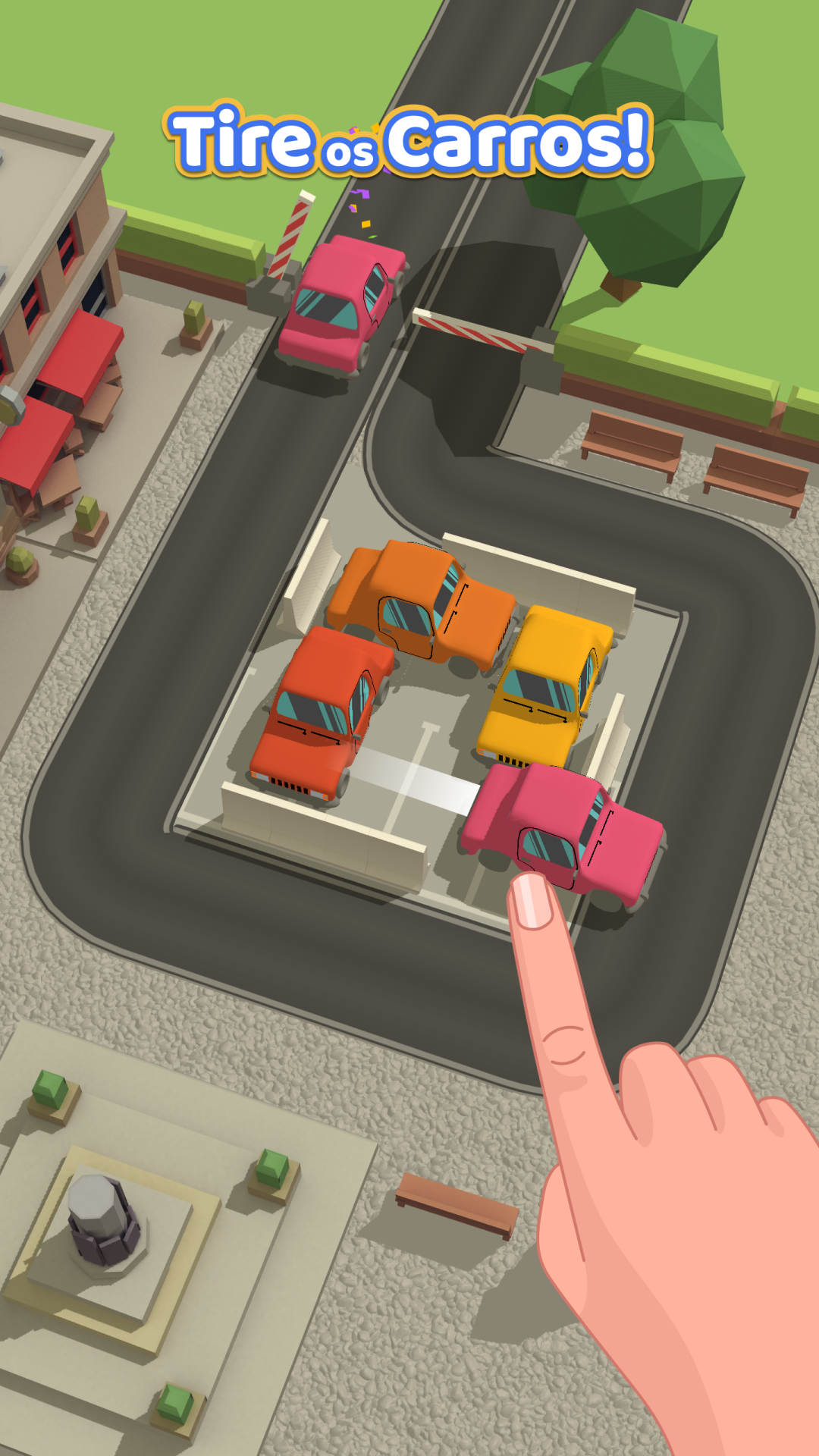 Parking Jam 3D: Respire fundo antes de começar a estacionar para