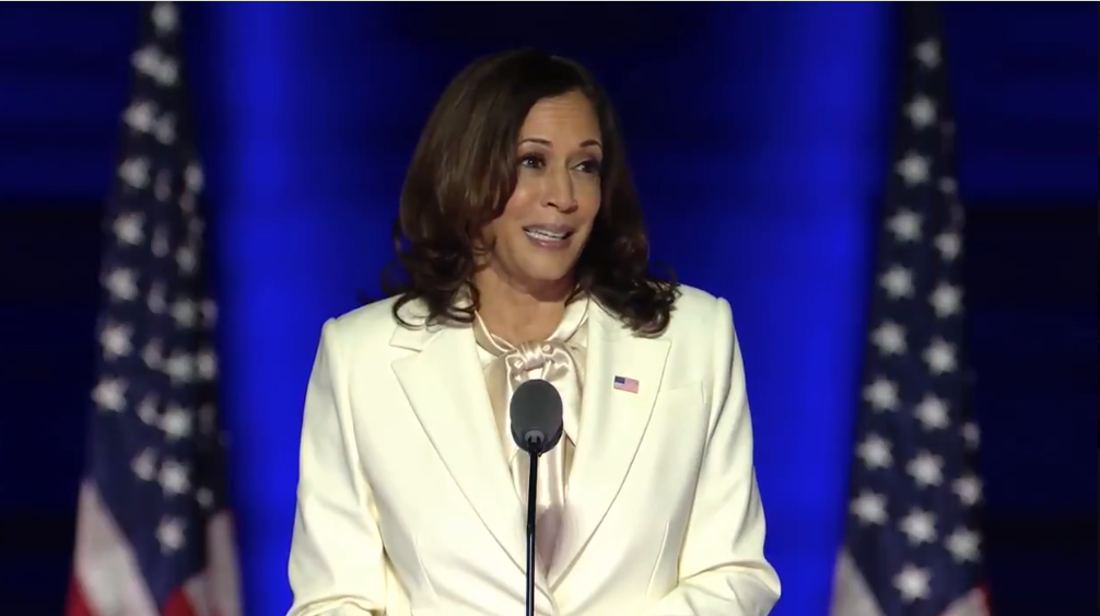 Os 5 momentos memoráveis do primeiro discurso de Kamala Harris
