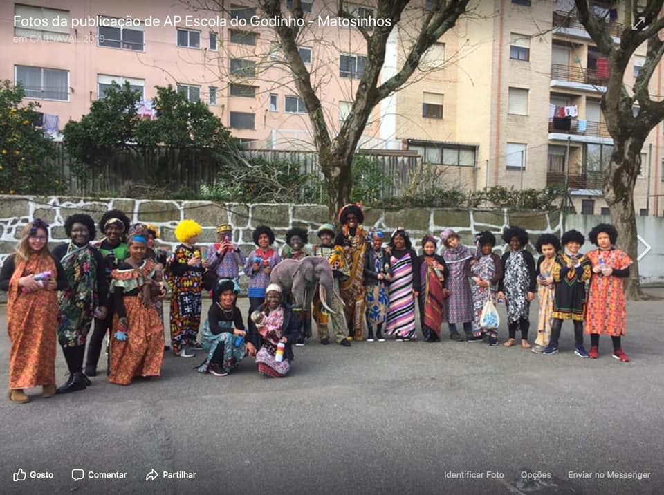 Uma escola de Matosinhos fantasiou as crianças de “africanos” e há acusações de racismo