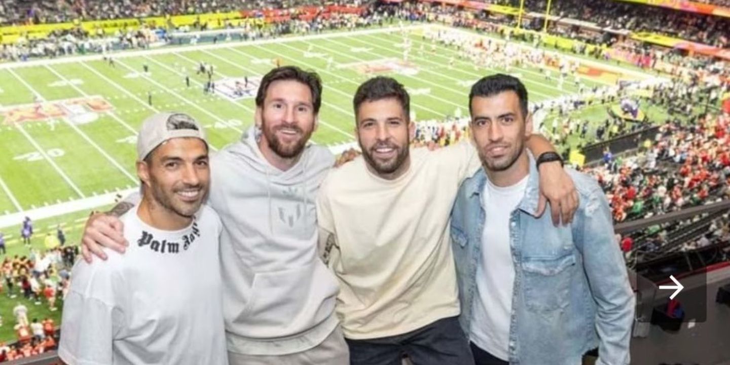 Messi, Suárez, Jordi Alba e Busquets: dos relvados ao Super Bowl