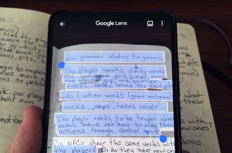 Google Lens. Esta app vai mudar a vida de muita gente: passa as notas escritas à mão para o ecrã