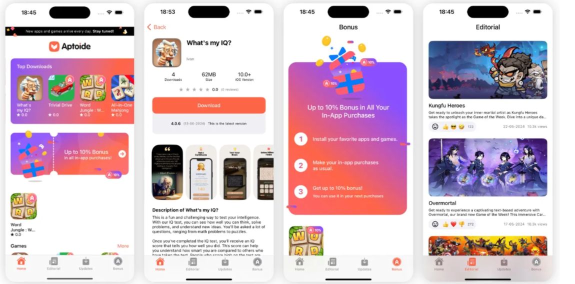 Portuguesa Aptoide estreia loja de jogos para iPhone alternativa à da Apple