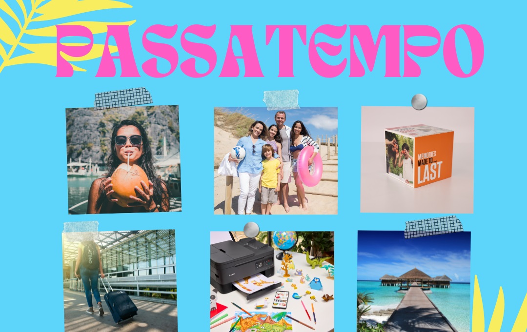 Passatempo: Anime as suas férias e guarde as melhores memórias com a impressora Canon TS7450i e o Photo Cube
