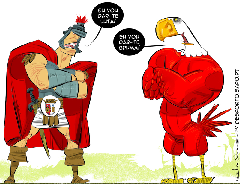 Troca de galhardetes