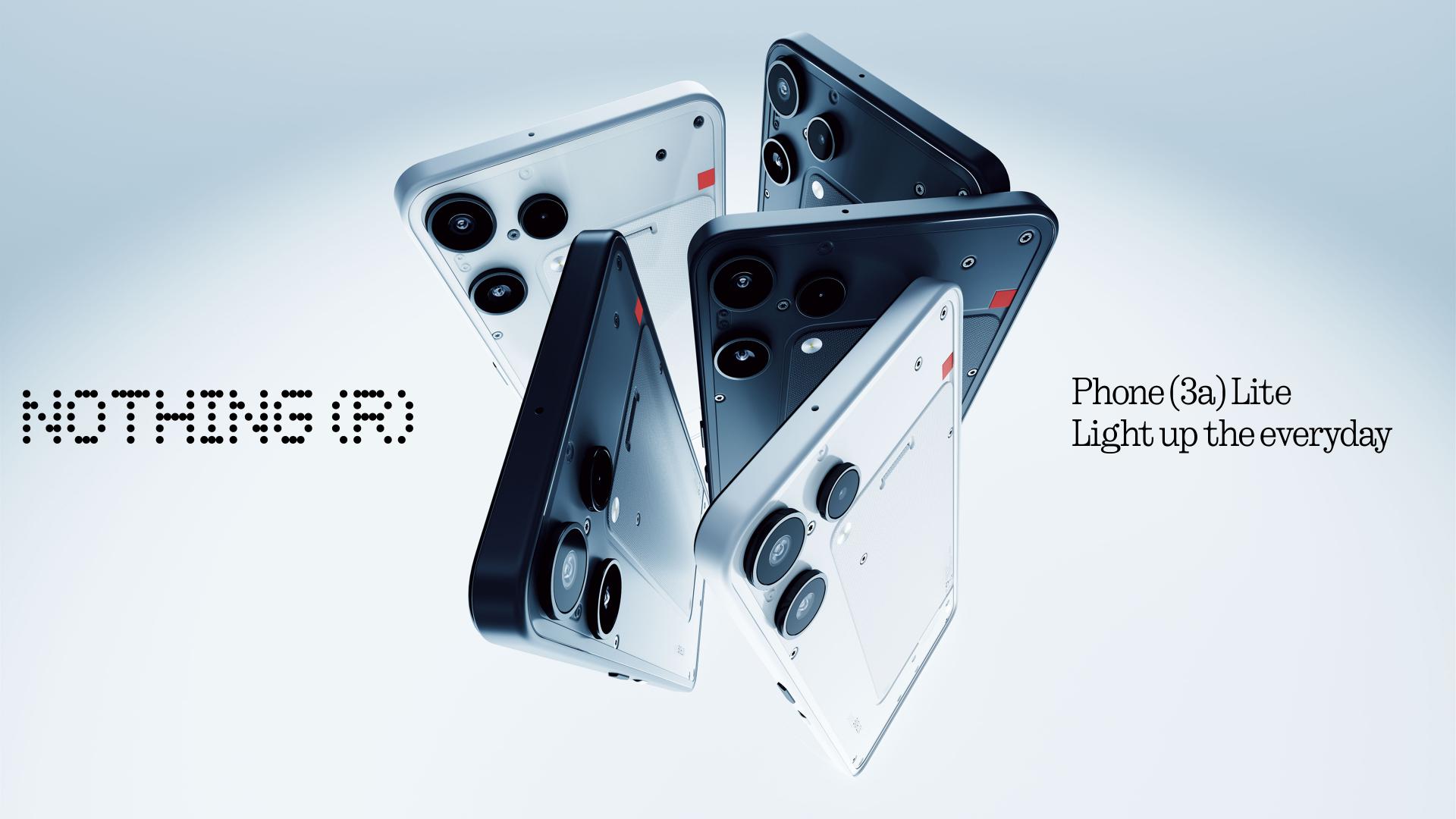 Nothing Phone (3a) Lite mantém o design da linha principal por menos de 290 euros