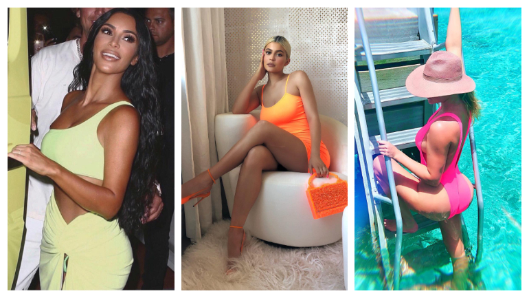 Néon volta a ser tendência — muito por culpa das irmãs Kardashian (veja 11 looks inspiracionais)