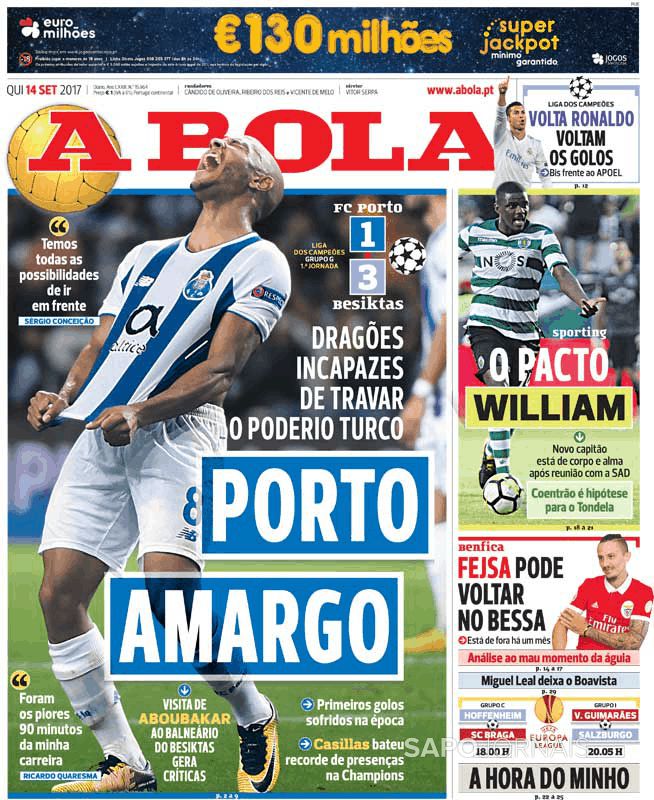 Besiktas quer Quaresma - Arouca - Jornal Record