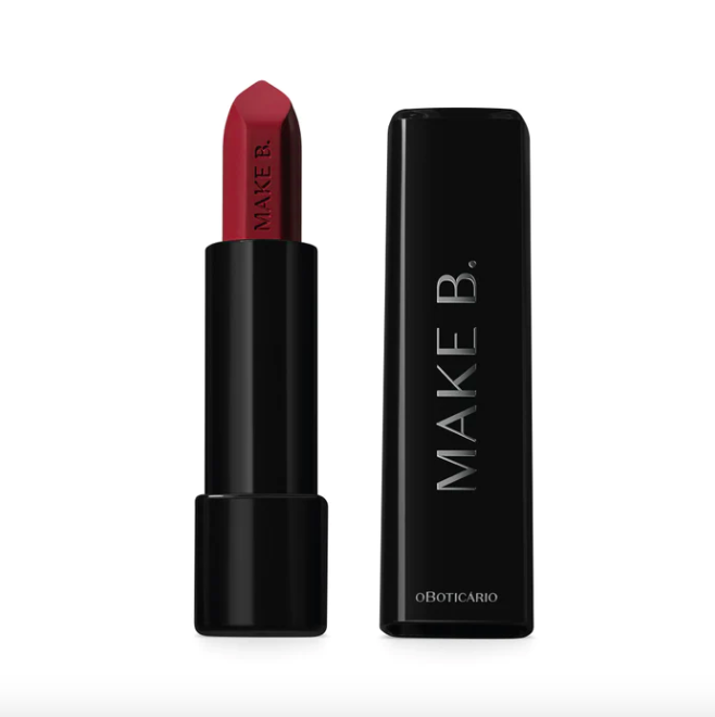 OBoticário, Make B., Batom Mate com Ácido Poliglutâmico, Red Supreme