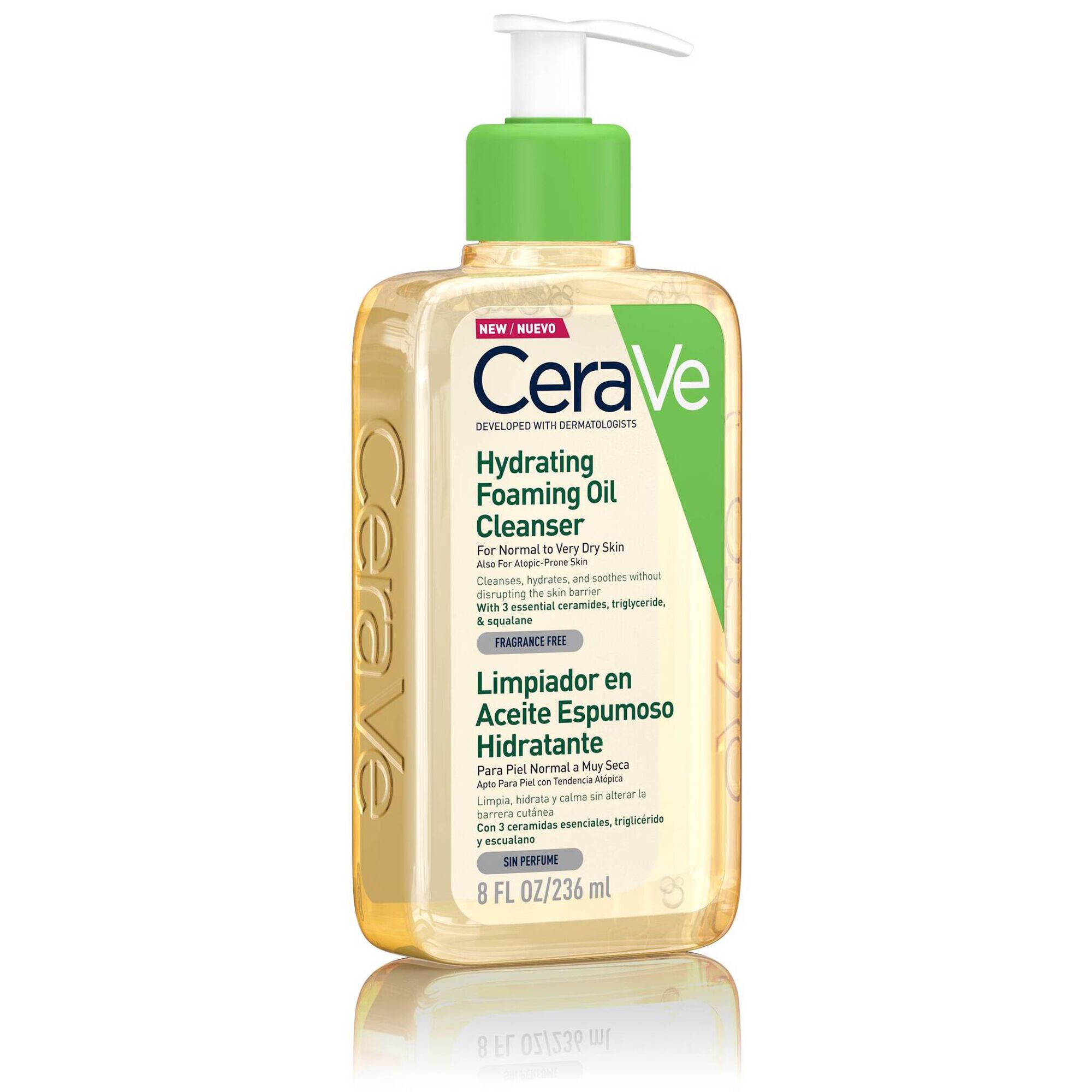 Cerave, Cleanser Óleo-Espuma de Limpeza Hidratante
