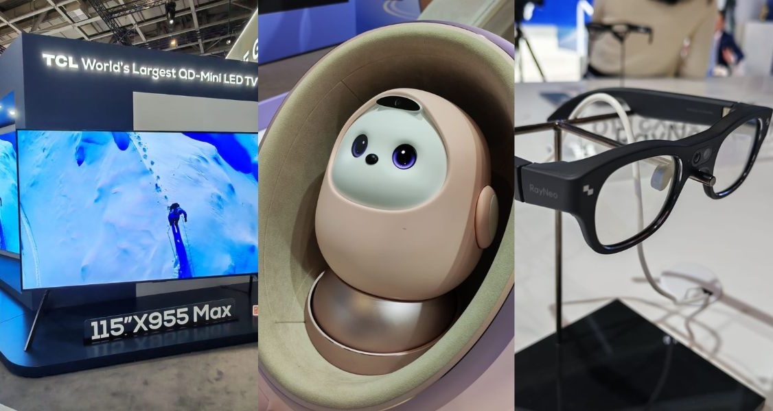 IFA 2025: TCL leva QD-Mini LED com polegadas recordistas, robots adoráveis e óculos inteligentes para Berlim