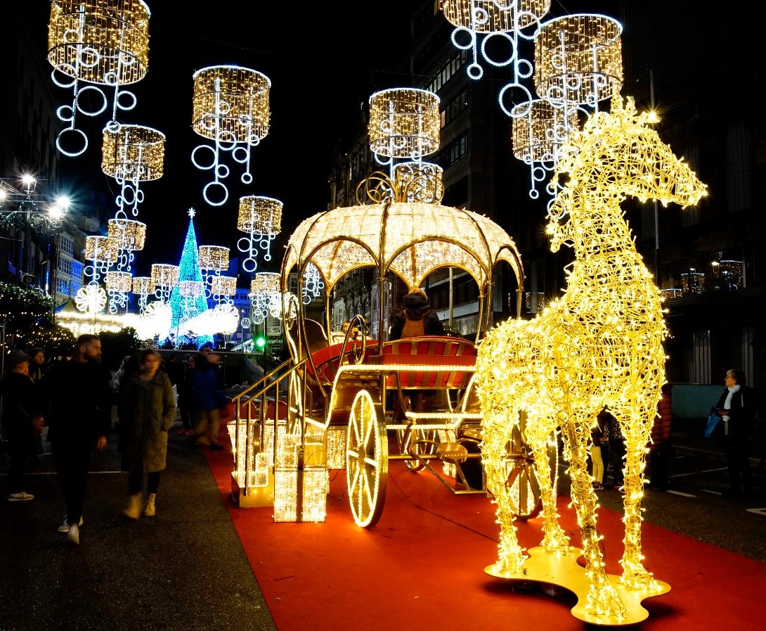 Deixe o carro em casa e vá até à Galiza. A Flixbus leva-o a ver as luzes de Natal de Vigo