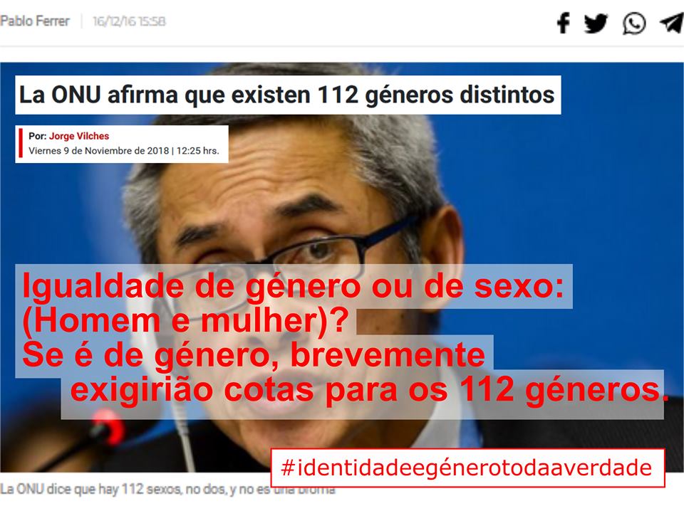 A Organização das Nações Unidas indica que há 112 géneros distintos? Polígrafo A Organização das Nações Unidas indica que há 112 géneros distintos? Polígrafo