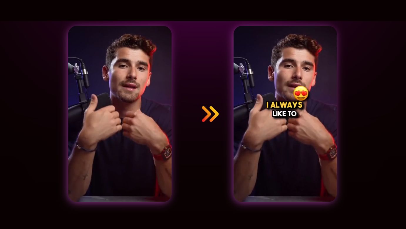 Neste website a IA ajuda a criar legendas para vídeos “ao alto”. E com emojis