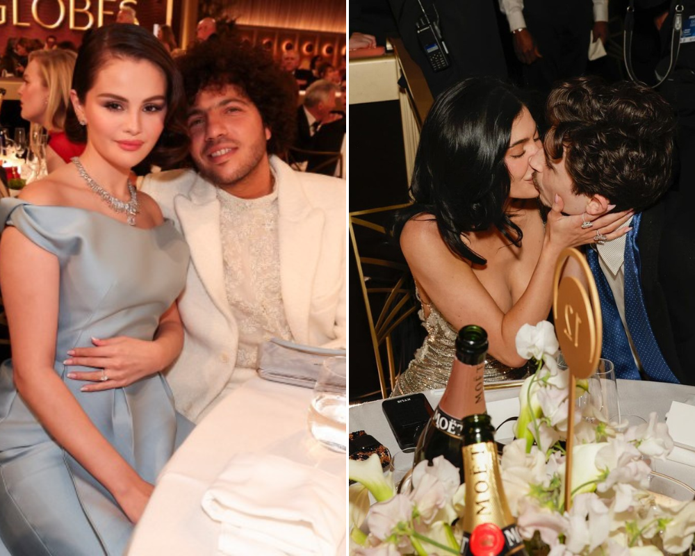 Kylie Jenner e Timothée Chalamet apaixonados e outros 12 casais que desfilaram nos Globos de Ouro