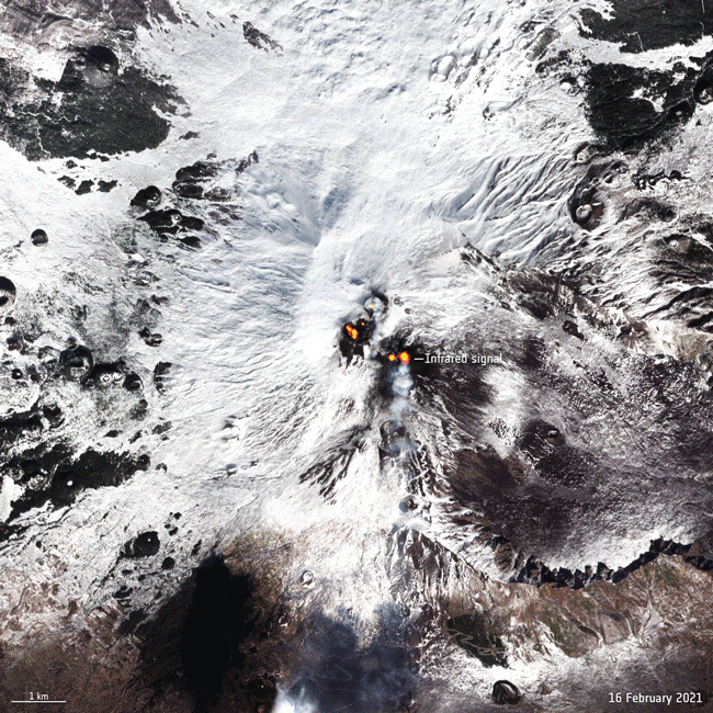 Imagens satélite Mount Etna